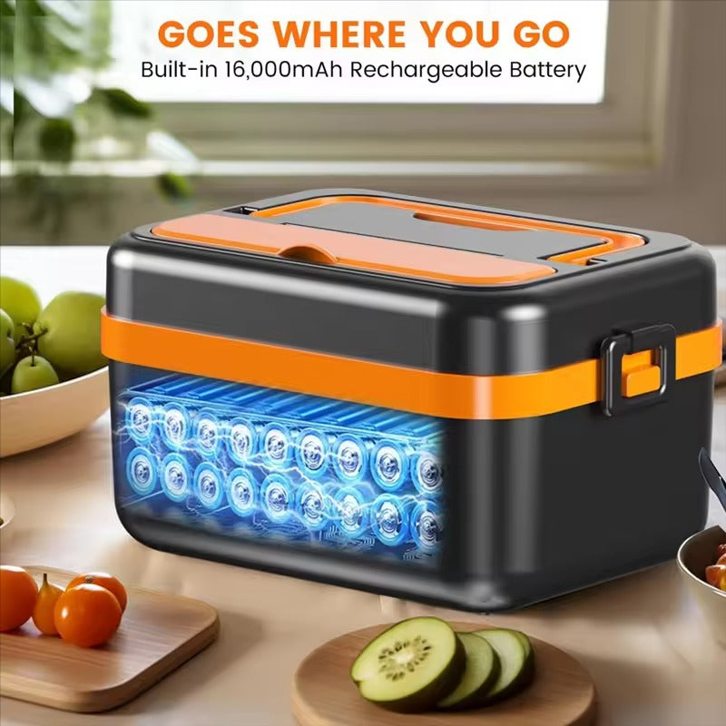 Lancheira Térmica Inteligente – Esquenta Comida Sem Tomada, com Bolsa e Talheres ( 👉 Aproveite: Leve 2 por apenas R$149,90 )