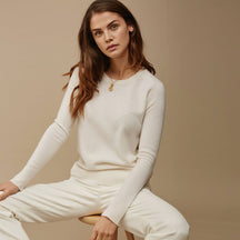Blusa Básica Lisa em Cashmere