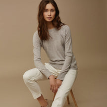 Blusa Básica Lisa em Cashmere