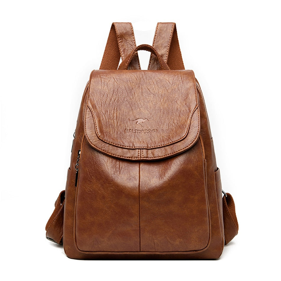 Mochila Feminina de Couro - Luana