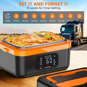Lancheira Térmica Inteligente – Esquenta Comida Sem Tomada, com Bolsa e Talheres ( 👉 Aproveite: Leve 2 por apenas R$149,90 )