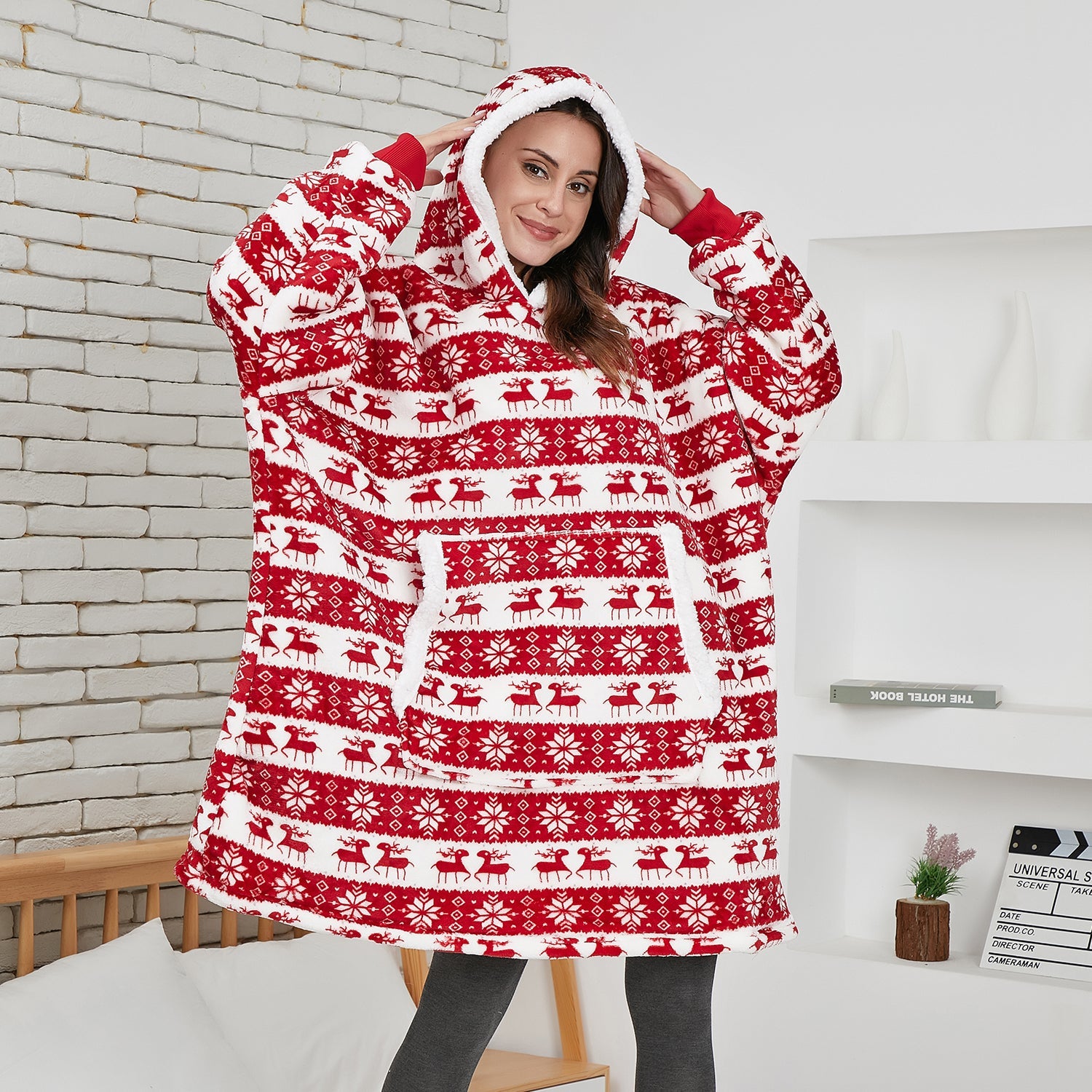 Pijama de Cobertor Peluciado Angorá - Christimas